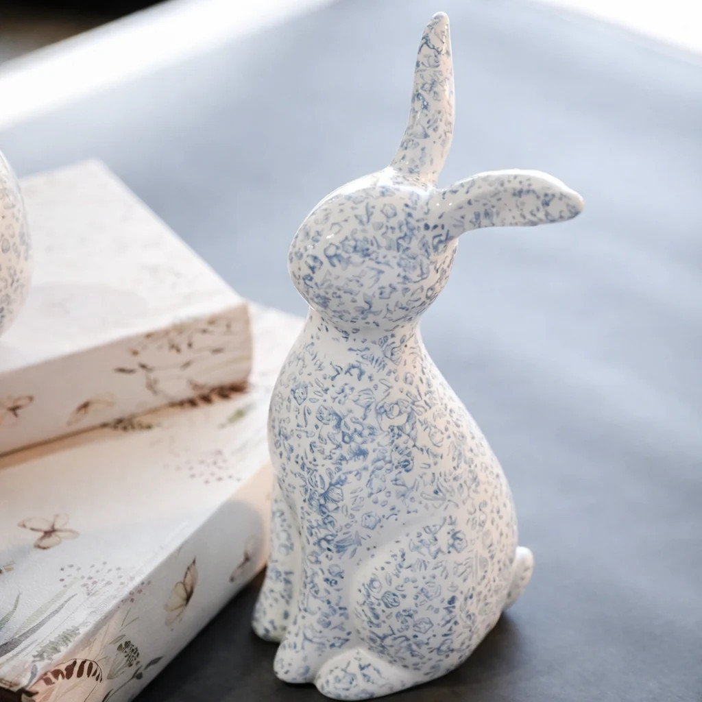 Blue Floral Bunny 9.5 | River Chic Designs