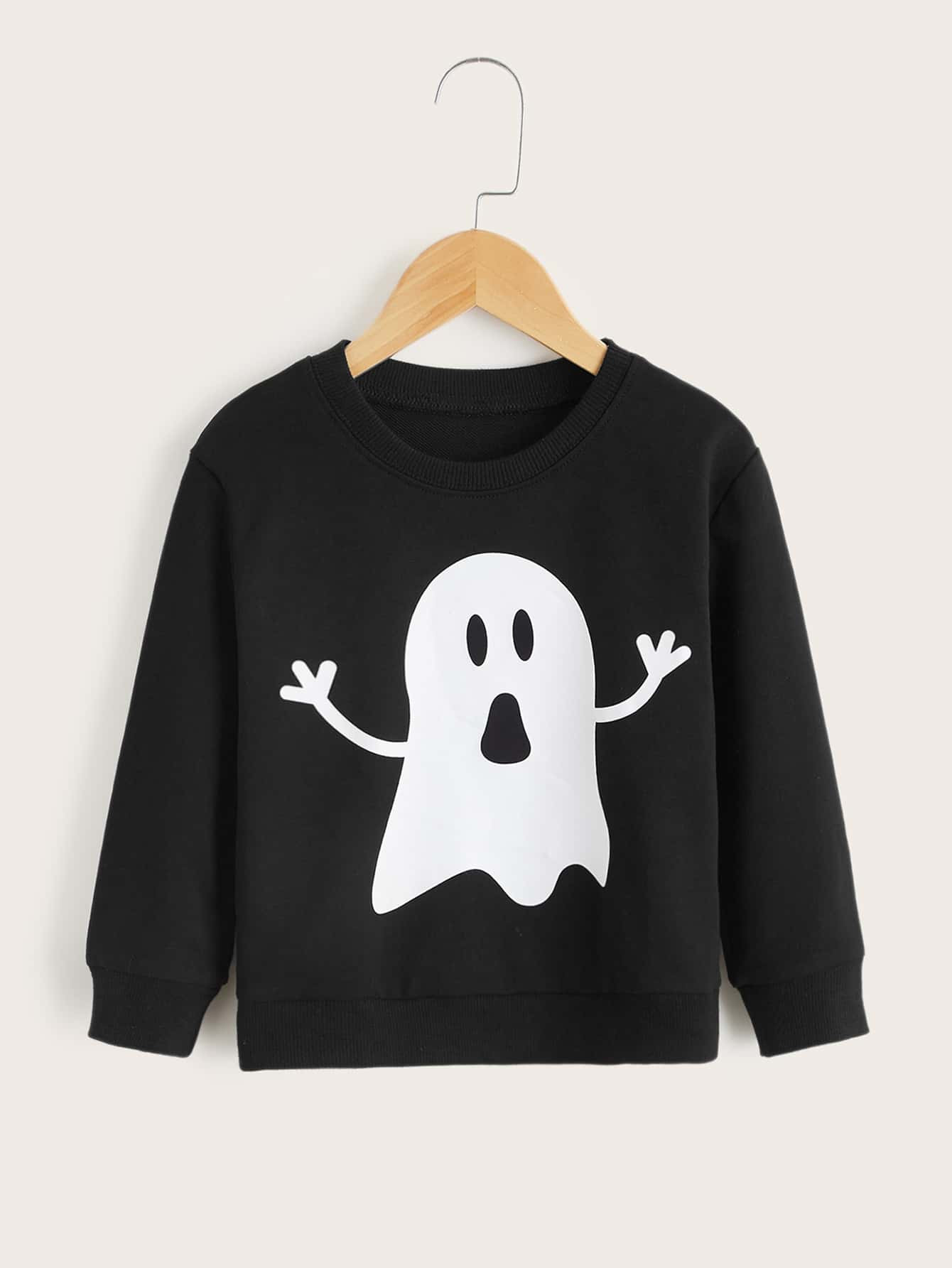 Toddler Boys Ghost Print Pullover | SHEIN