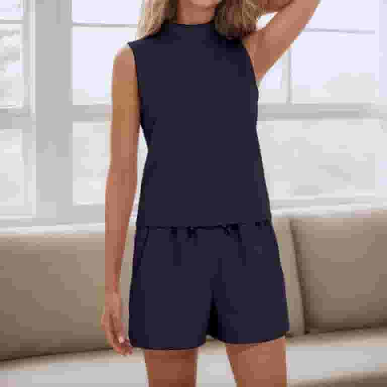 MuXiKeJi Clothes Two Piece Sets For Women Summer Casual Loose Ruffle Short Sleeve Matching Shorts... | Walmart (US)