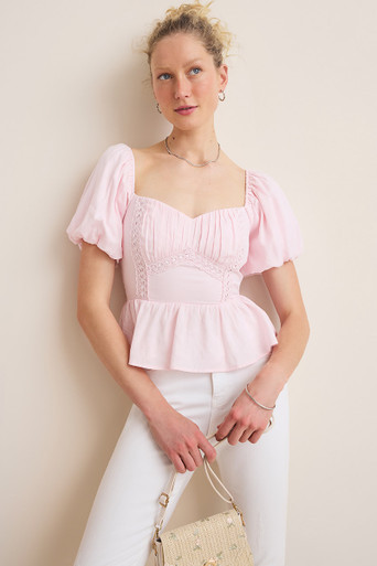 Georgia Puff Sleeve Blouse | Francesca's