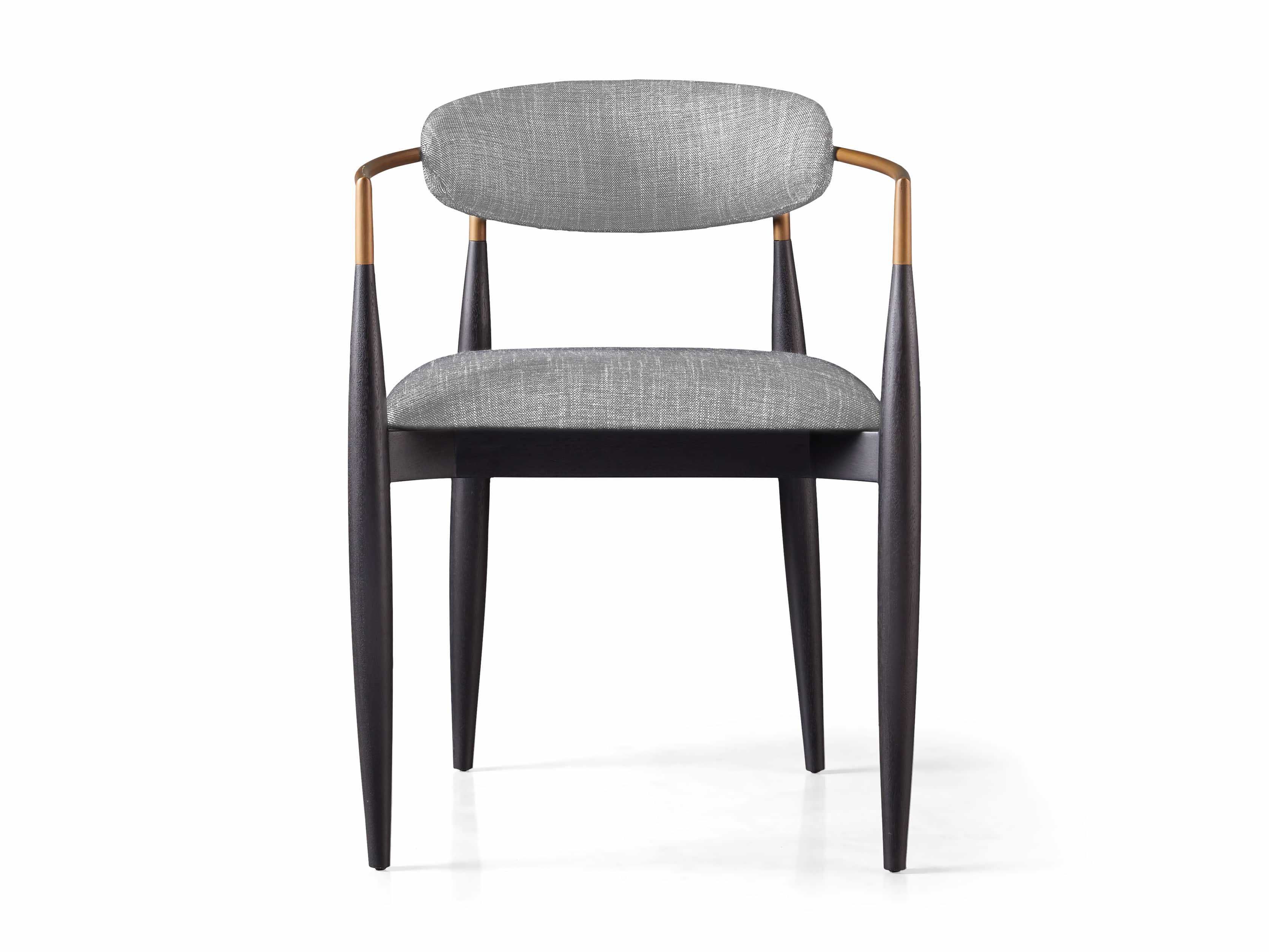 Jagger Dining Arm Chair in Cary Grey | Arhaus