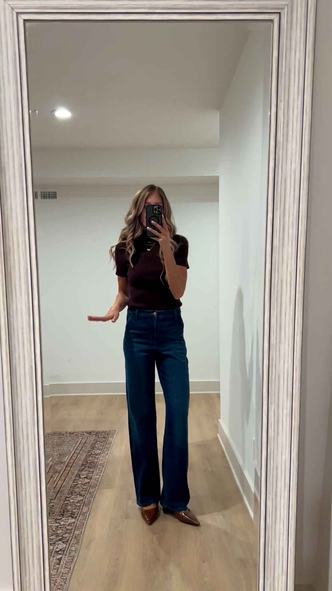  run bigger. Jeans have a stretch. Wearing 4 long

#LTKSeasonal