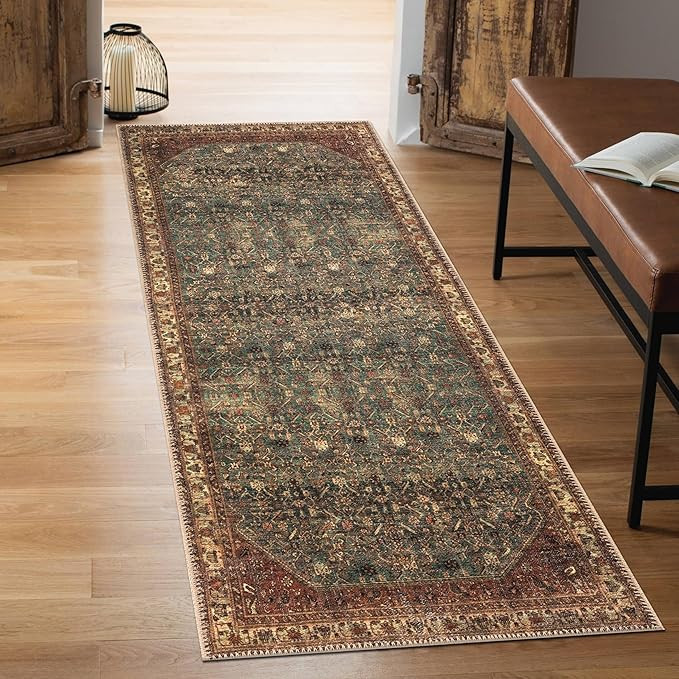 Keen Home Design 30"x84" Rug - Machine Washable Runner Rug with Non-Slip Backing, Ideal for Hallw... | Amazon (US)