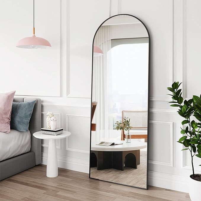 FVANF Floor Mirror, Arched Full Length Mirror Standing Hanging or Leaning Against Wall, Body for ... | Amazon (US)