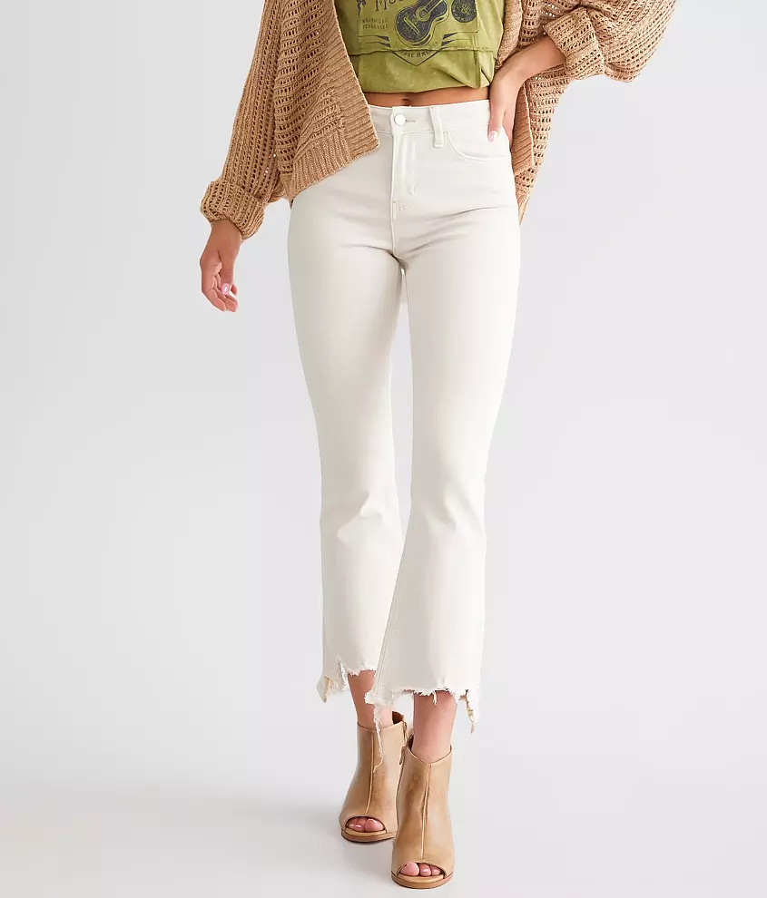 High Rise Cropped Flare Stretch Jean | Buckle