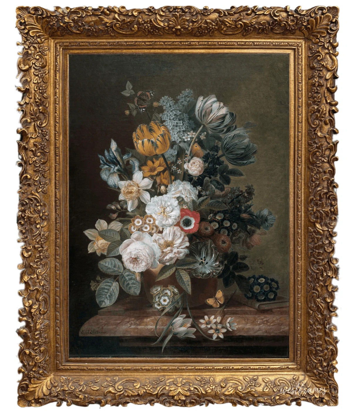 Louis French Baroque Ornate Wood Picture Frame Antique Gold | Wayfair North America