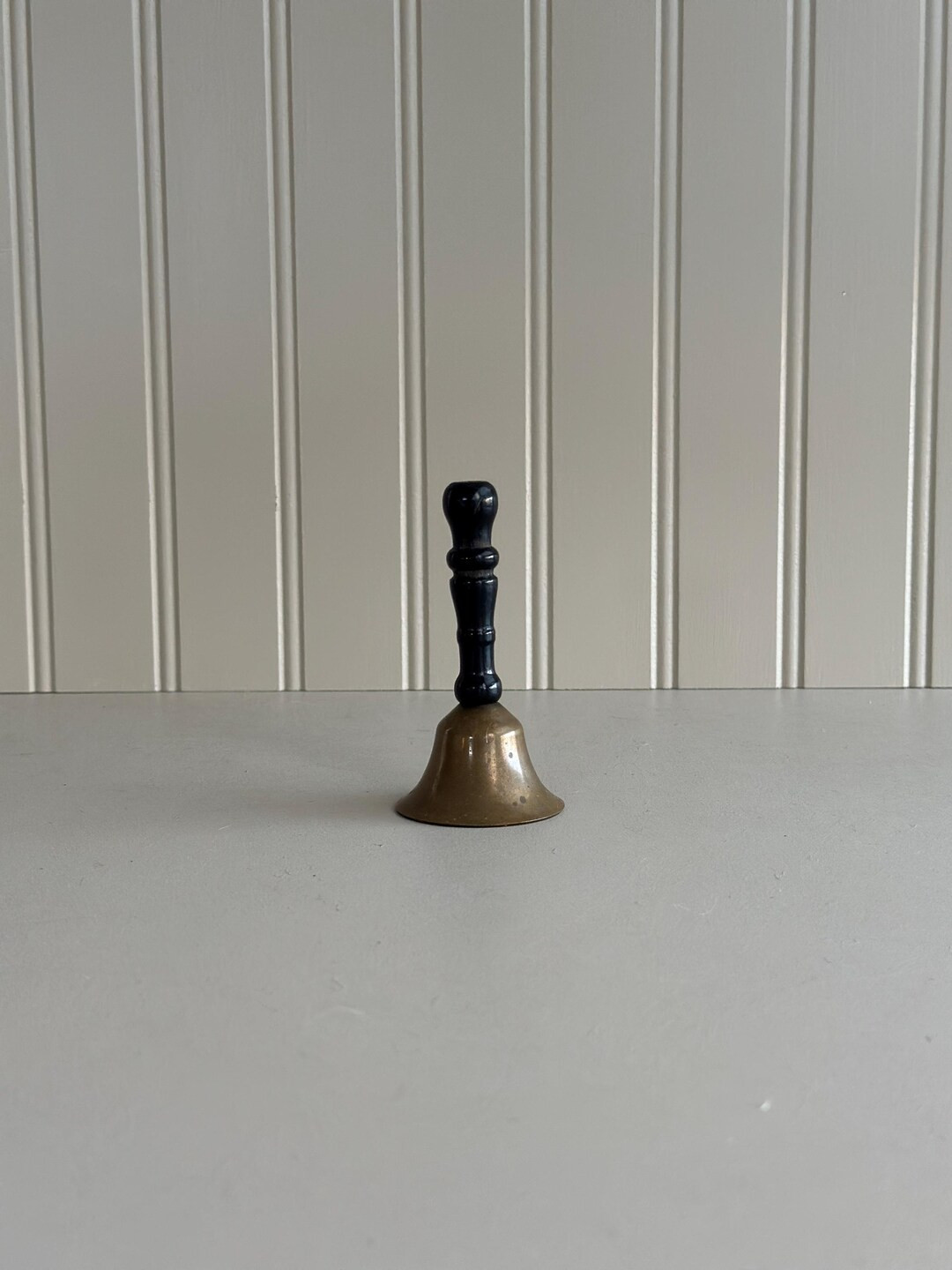 Vintage Brass Bell, Black Handle Brass Bell, Mini Brass Bell, Wooden Brass Bell, Vintage Christma... | Etsy (US)