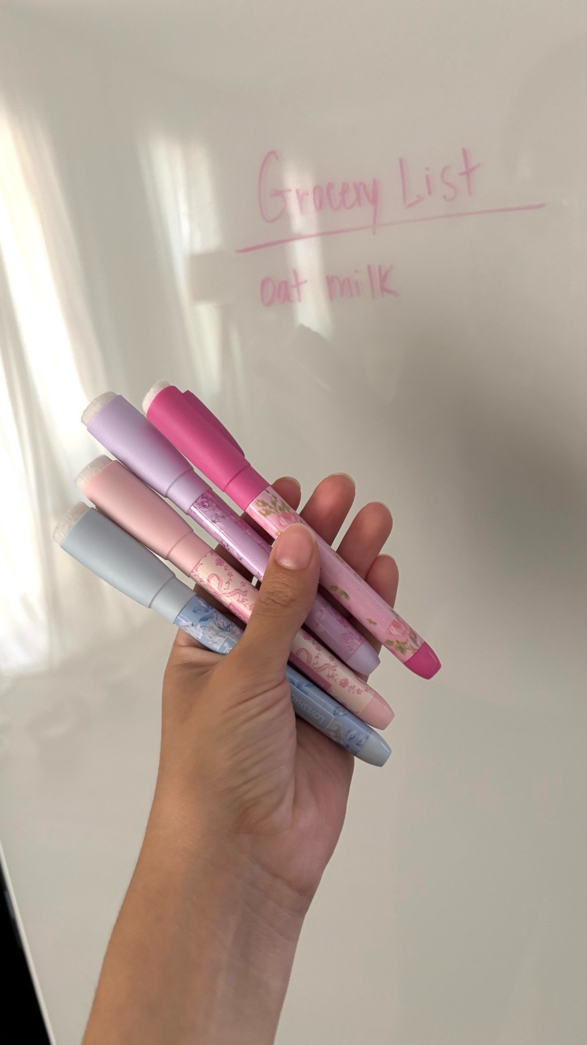The cutest pastel dry erase markers! Only the dark pink shows up on my fridge though but they’re too cute. 

Linking a few other items from the LoveShackFancy x target collection

#LTKHome #LTKmomlife