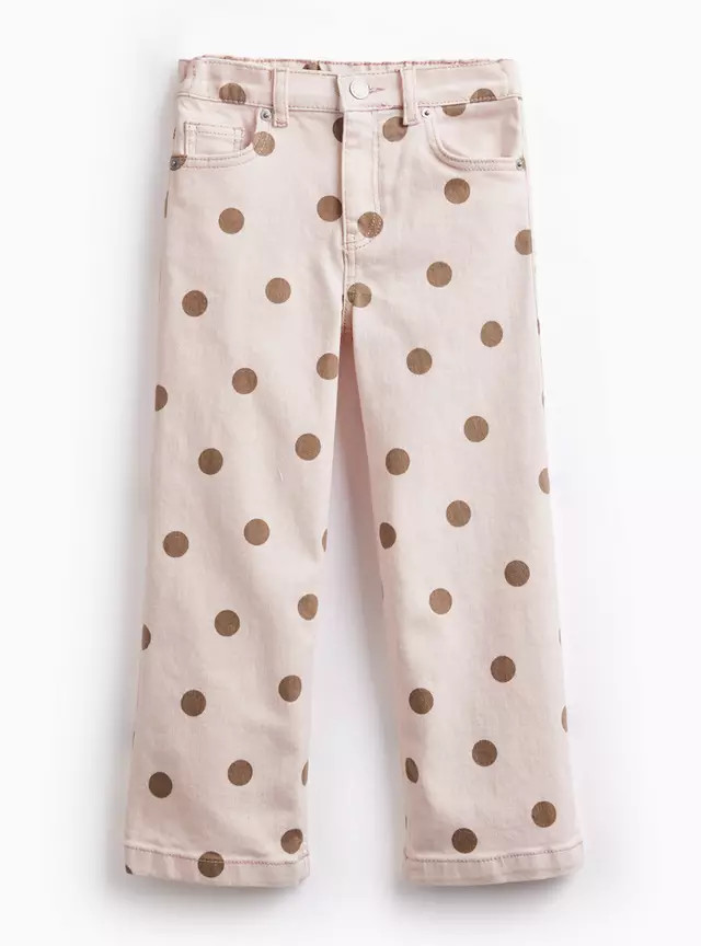 Buy  Pink Polka Dot Denim Jeans 8 years | Jeans | Tu | Tu Clothing