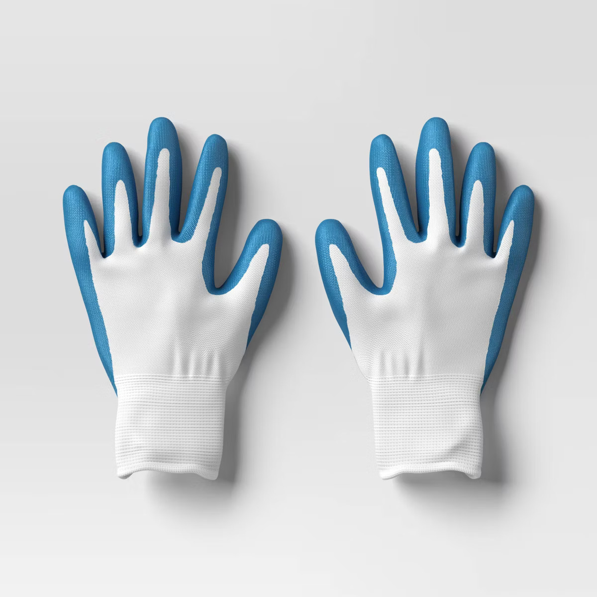 Outdoor Garden Dipped Work Gloves Medium/Large Quilt Blue Versatile Green - Room Essentials™ | Target