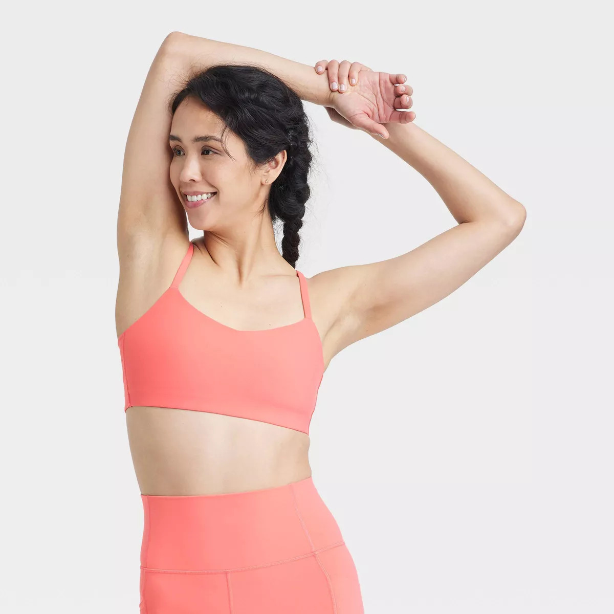Women's Everyday Soft Light Support Strappy Sports Bra - All In Motion™ | Target