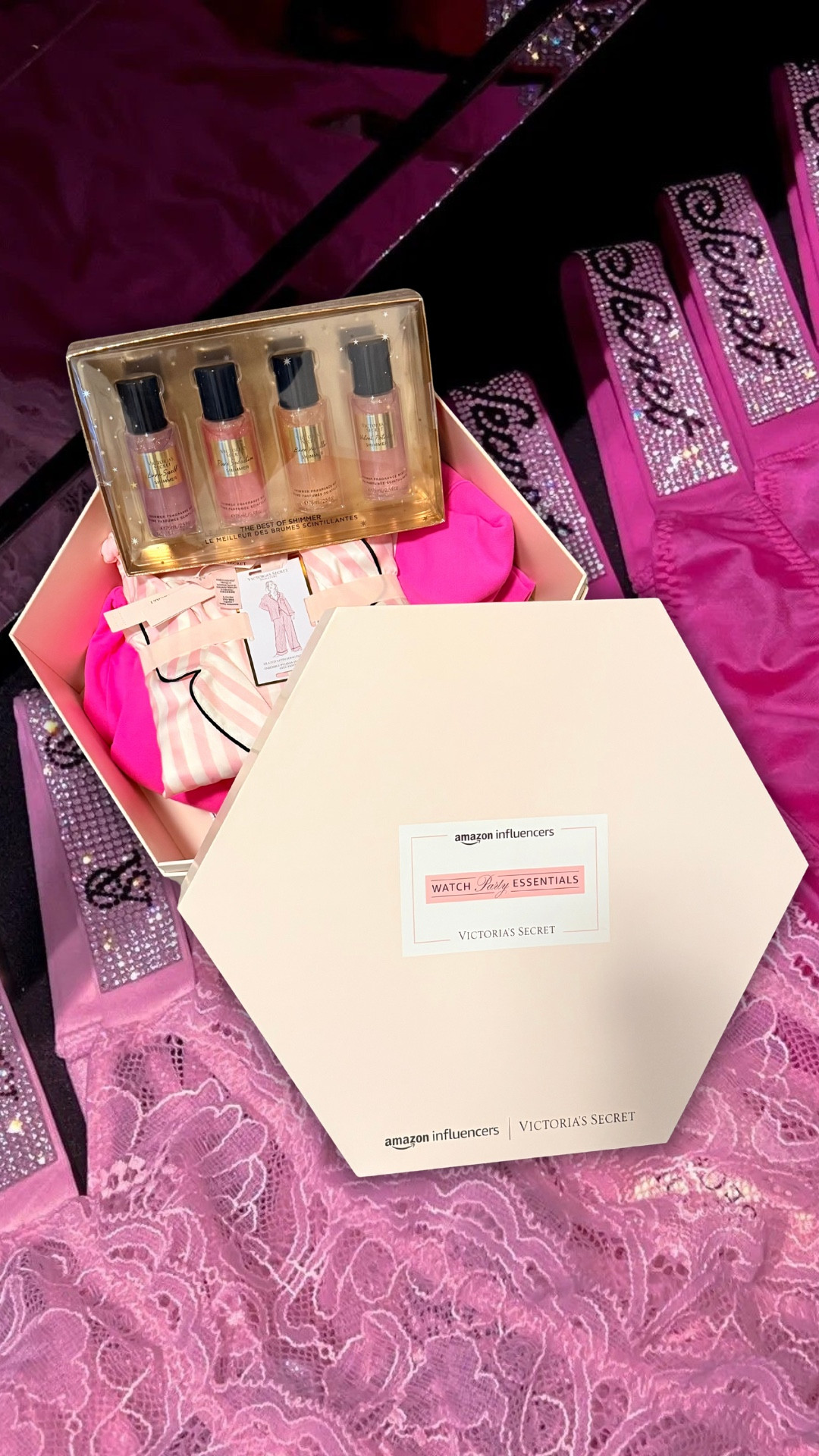 I’m setting up the ultimate Victoria’s Secret Fashion Show watch party this Wednesday, and you should too! 💕 Grab your cozy sweats, silk PJs, and a few snacks, and let’s make it a girls’ night while we tune in on Amazon Prime Video — pink carpet starts at 5:30 PM CT, show starts at 6 PM CT.

I’ll be going live while I watch, so come hang out with me! 👀✨
And if you need a few cute things to get your watch party vibe right, I got you 

#LTKFindsUnder100 #LTKParties #LTKBeauty