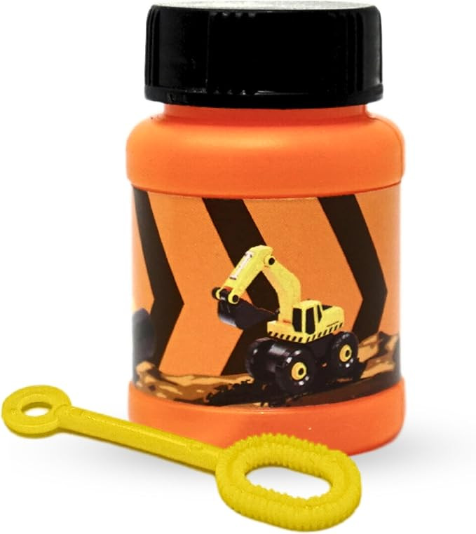 24 Pack Construction Themed Mini Bubbles Party Favors for Kids 1 FL oz. Construction Birthday Par... | Amazon (US)