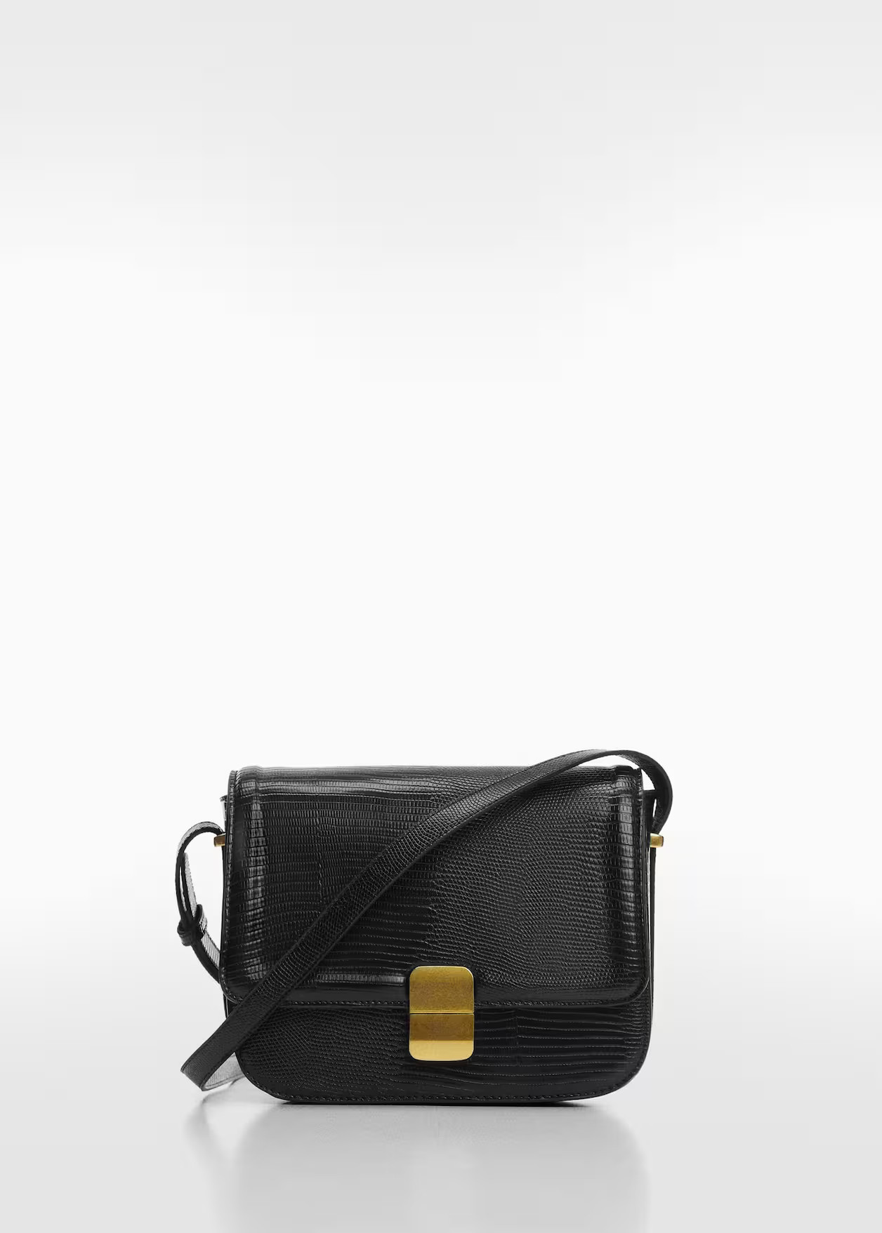 Animal print effect flap bag -  Woman | Mango Canada | Mango Canada