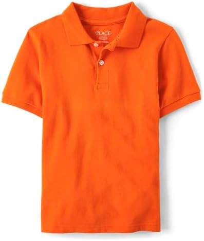 The Children's Place Boys' Uniform Short Sleeve Pique Polo | Amazon (US)
