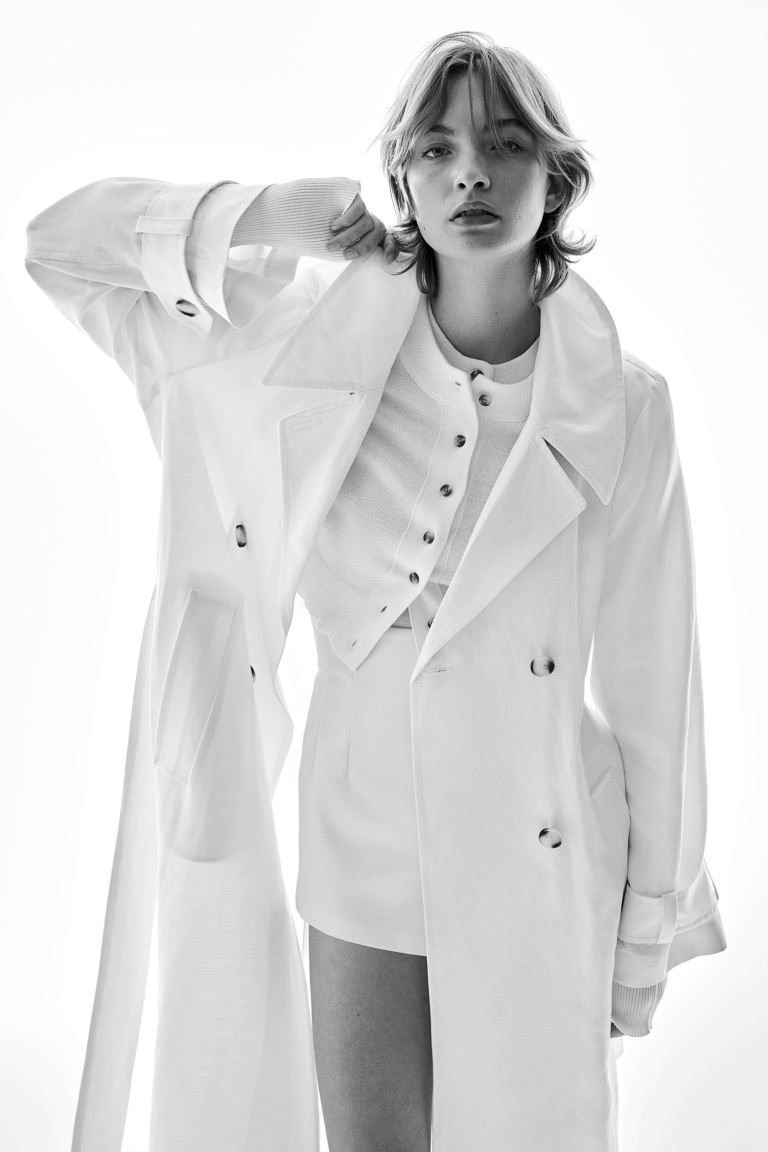 Linen-blend trench coat | H&M (UK, MY, IN, SG, PH, TW, HK)