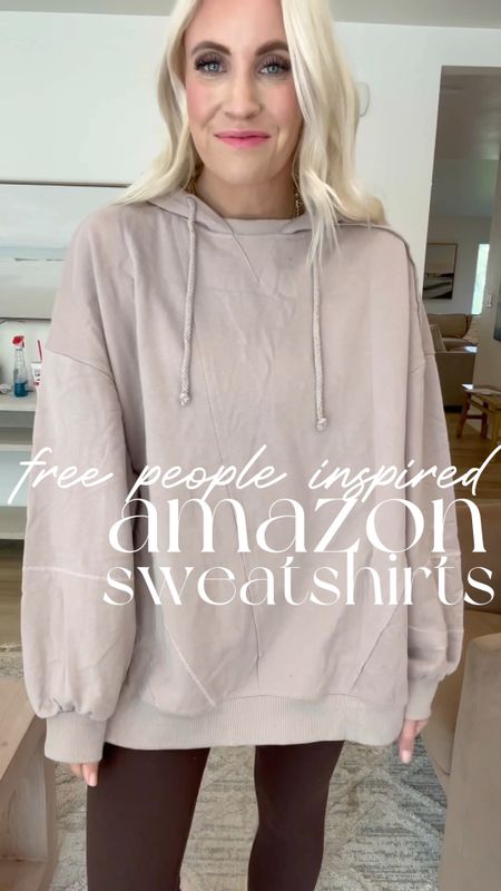 Amazon sweatshirts! Size L in all three 

#LTKSale #LTKfindsunder50 #LTKsalealert
