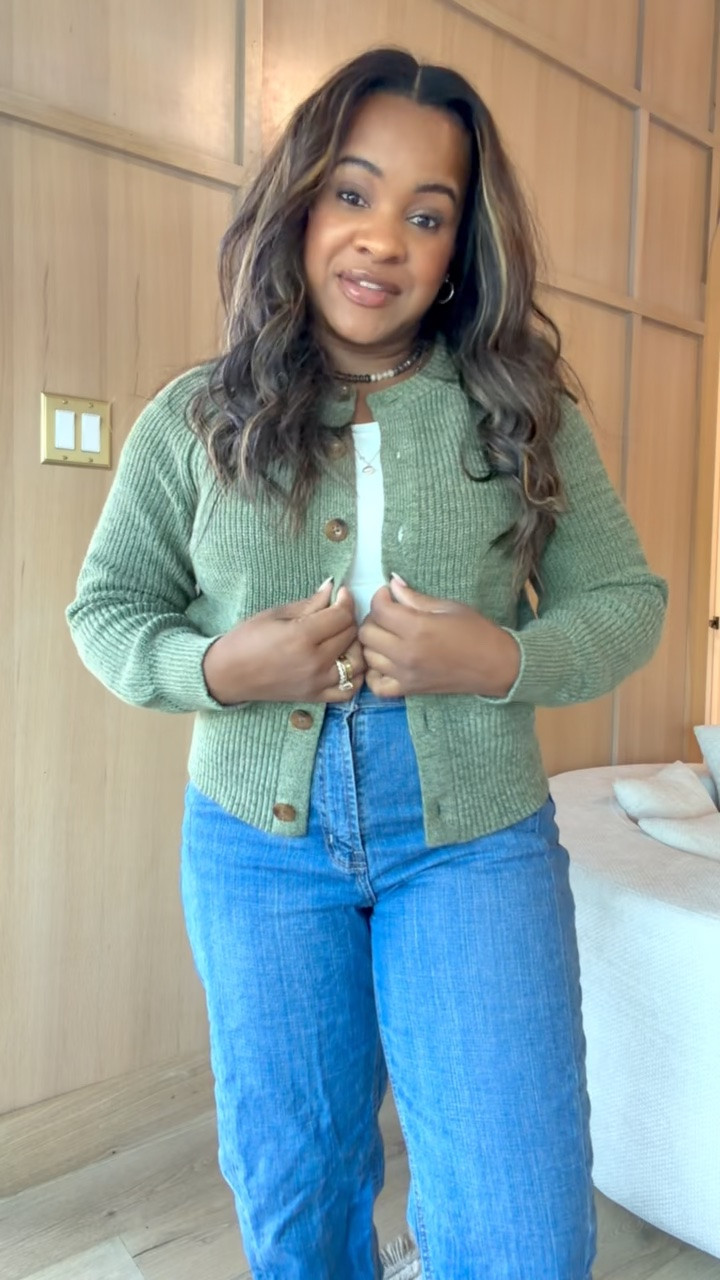 This cardigan is $21 right now and comes in four other colors! 🤩