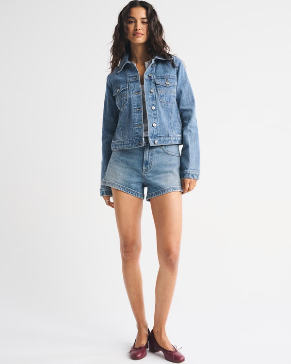 Slim Denim Trucker Jacket | Abercrombie & Fitch (US)