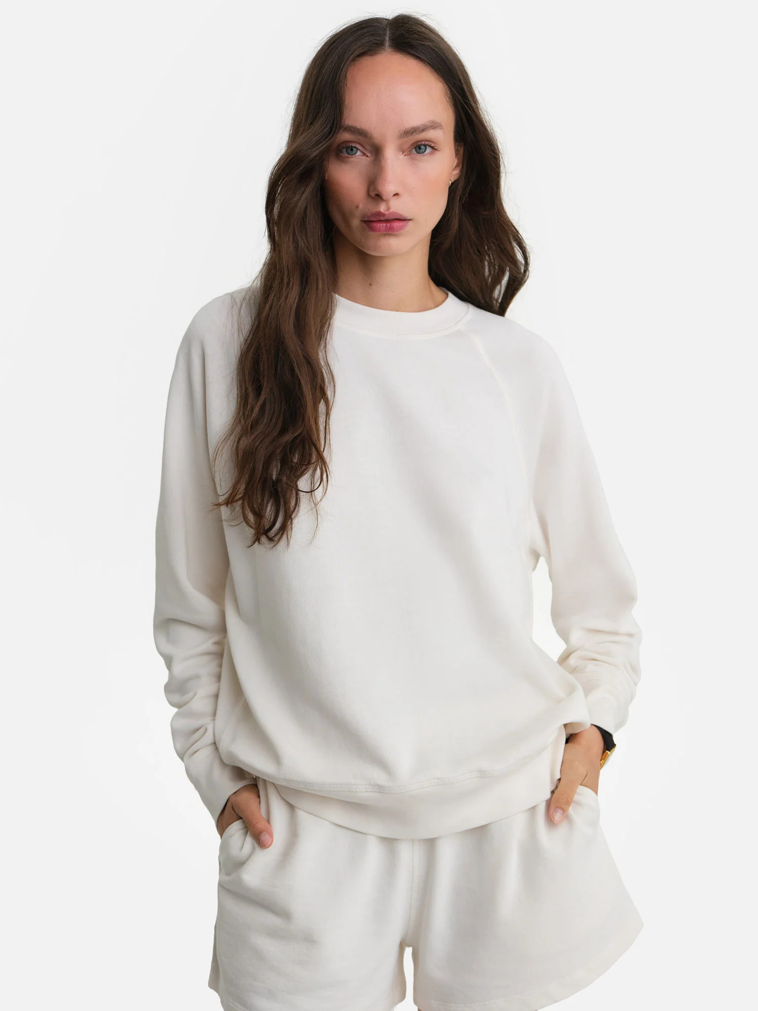Organic Lightweight Terry Raglan Sweatshirt | MATE The Label