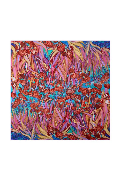 SILKSILKY Pure Silk Abstract Square Scarf in Multi at Nordstrom | Nordstrom