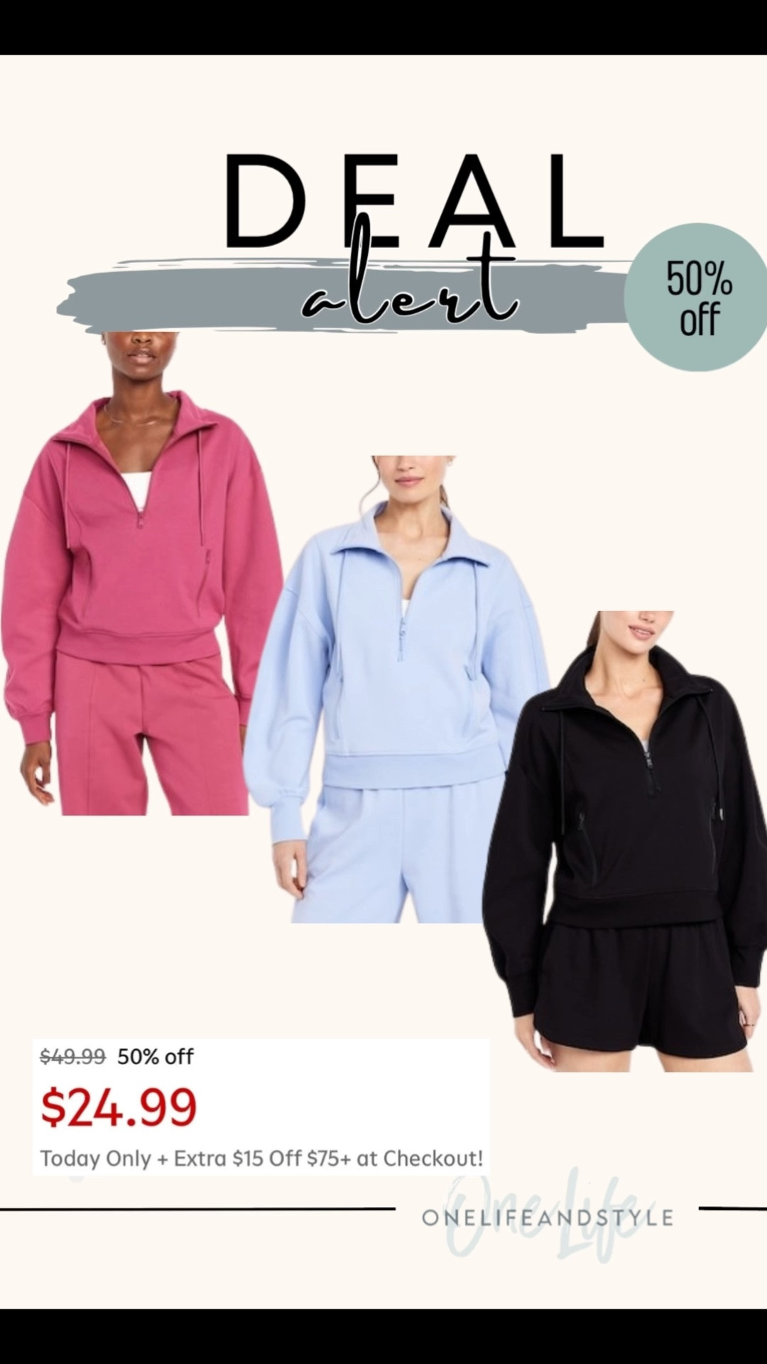 Dynamic Fleece Half-Zip Sweatshirt 50% off - today only

#LTKSeasonal #LTKSaleAlert #LTKFindsUnder50