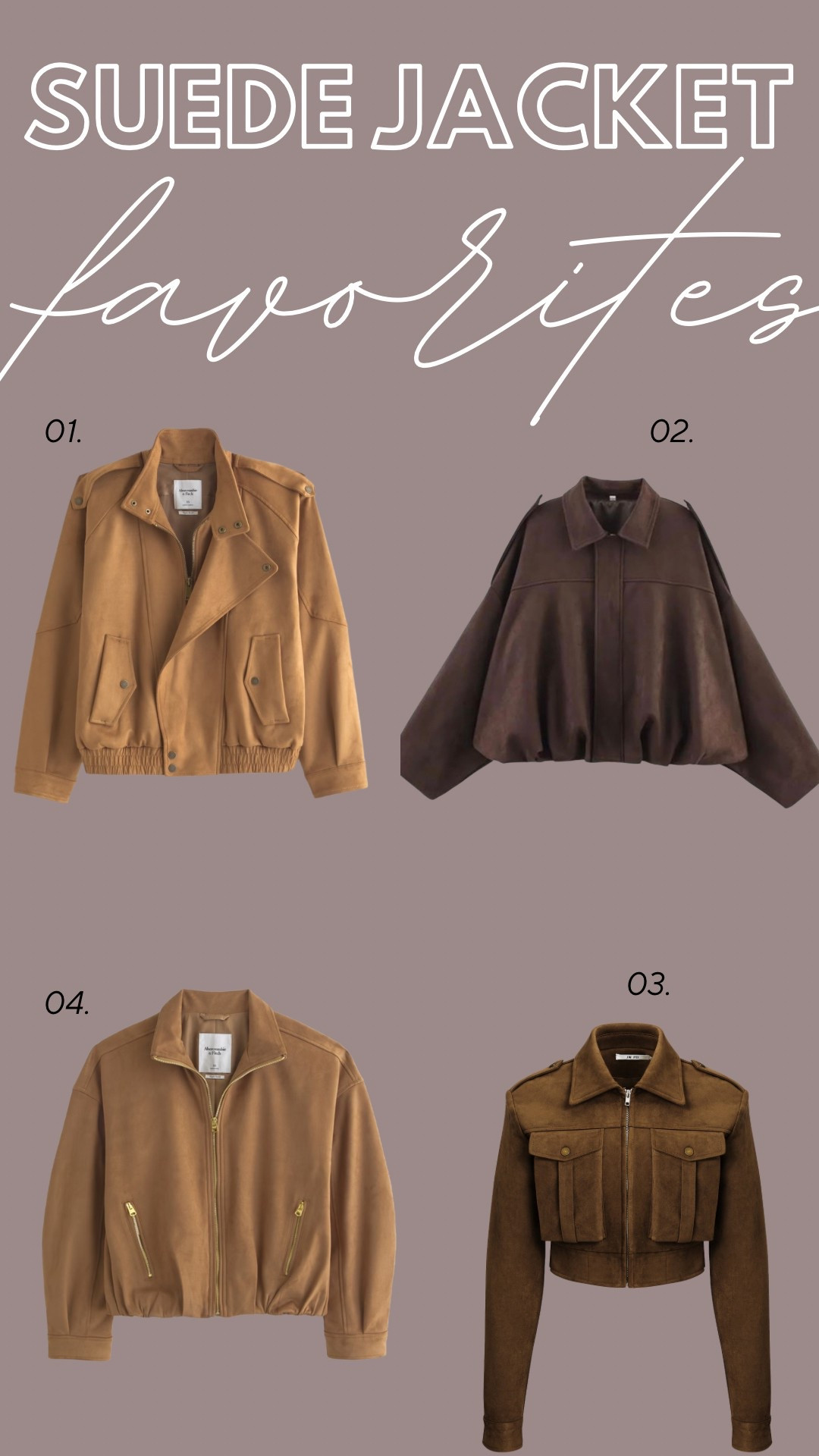 Suede Jacket Fall Favorites!

#LTKSeasonal #LTKStyleTip #LTKFindsUnder100