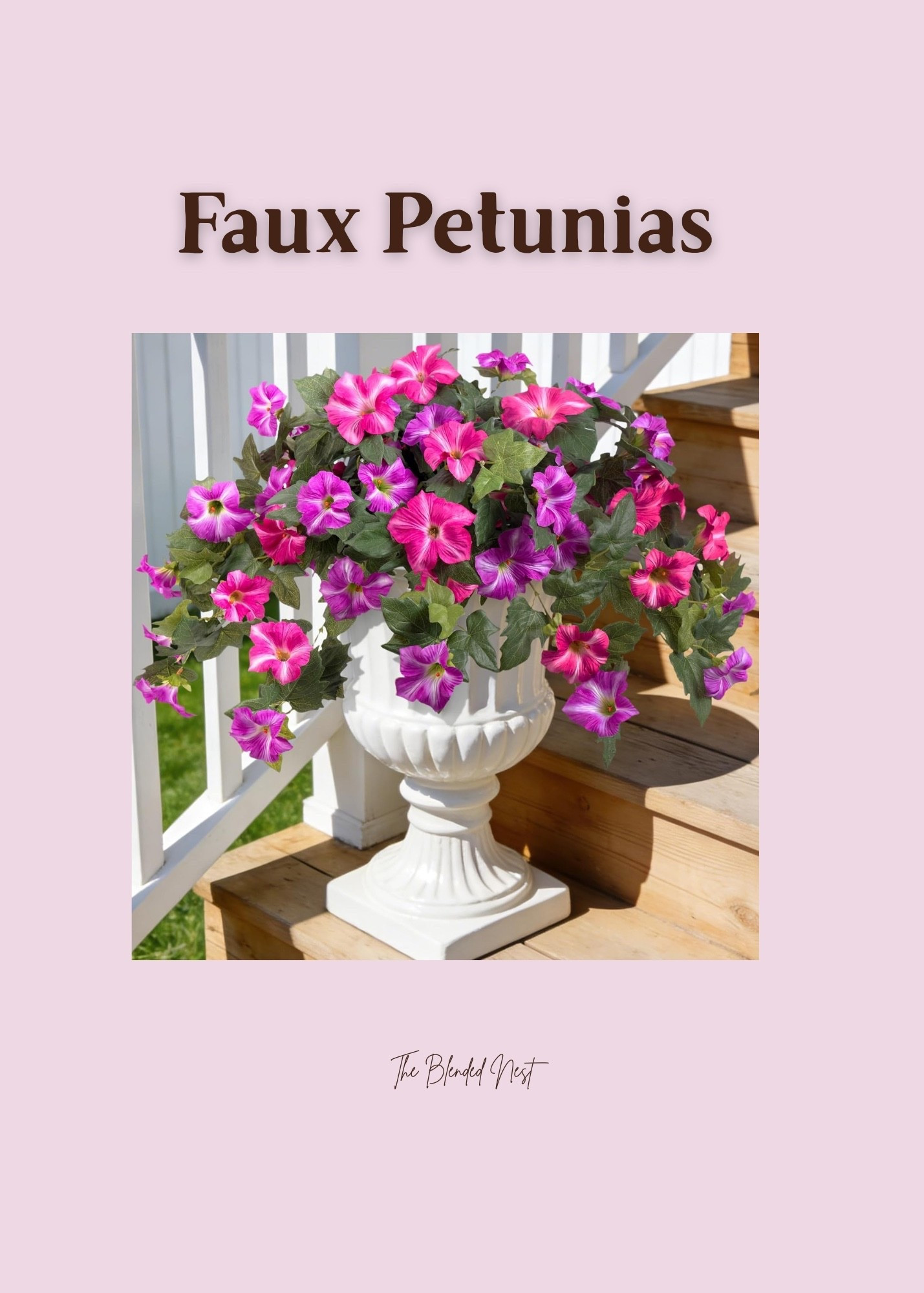 Have you seen these faux petunias?   They’re SO real looking!  They come in a ton of colors do match your outside decor  

#LTKSeasonal #LTKHome