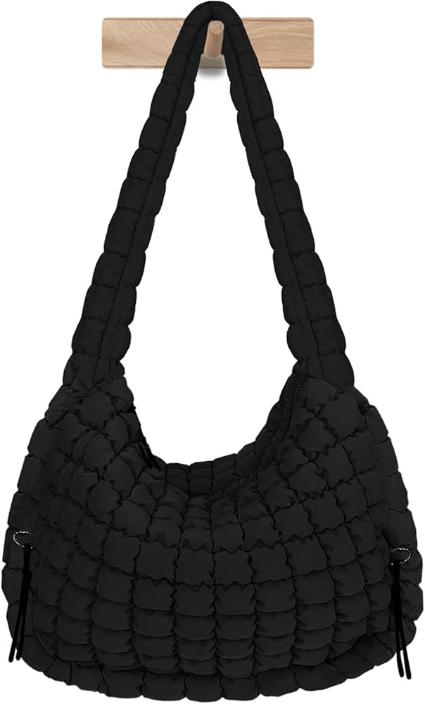 Puffer Tote Bag for Women - Large LightWeight Quilted Padding Hobo Bag | Amazon (US)