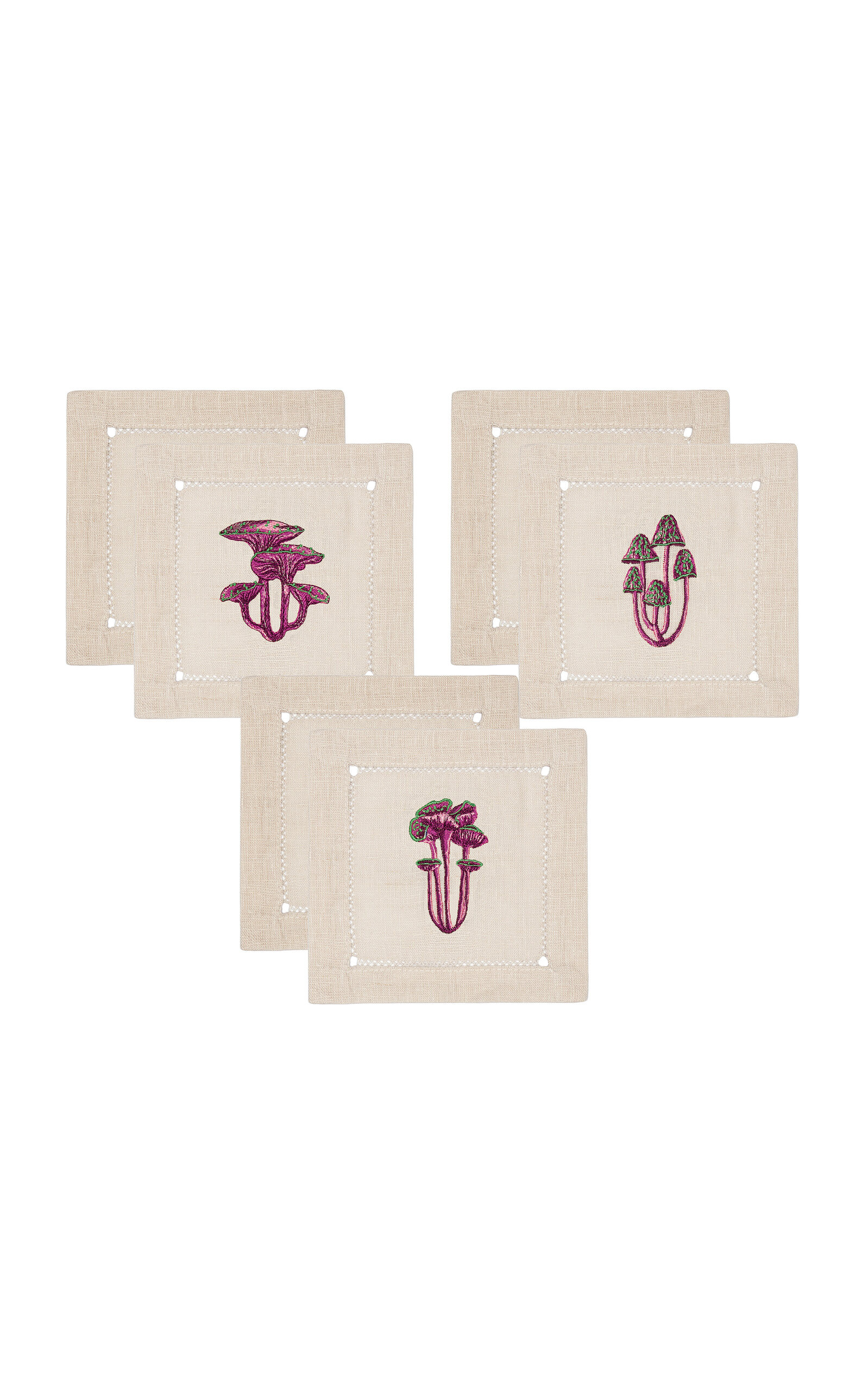 Set Of 6 Acaii Delicately Wild Cocktail Napkins | Moda Operandi (Global)