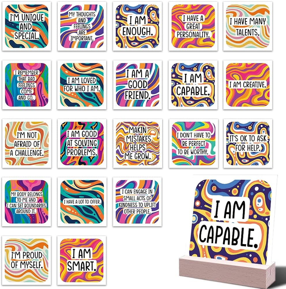 Children Affirmations - 31 Inspiration Unique Positive Affirmation Cards - Motivational Cards wit... | Amazon (US)