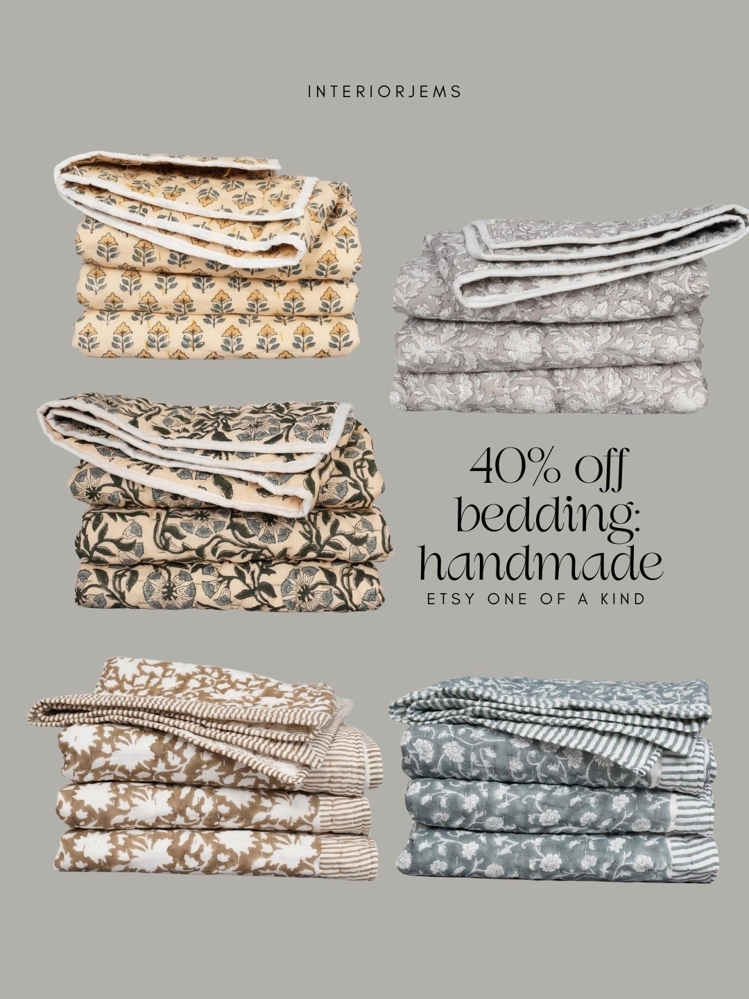 Sale bedding from Etsy, floral handmade quilts, Kantha quilt, bedding, guest bed, sale bedding 

#LTKHoliday #LTKHome #LTKSaleAlert