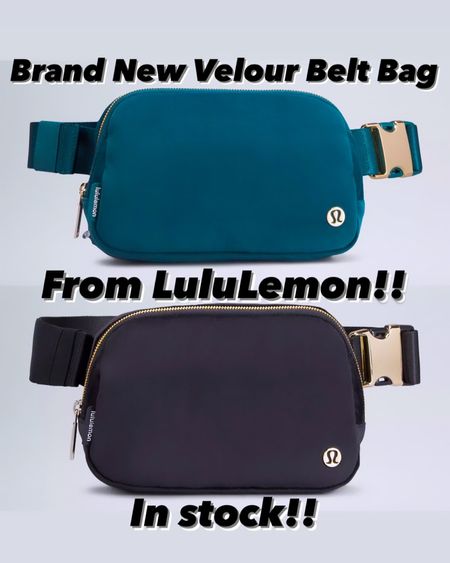 Run!!!  Brand new velour belt bag from LuLuLemon in stock in both colors!!

Fanny pick, purse, on the go, lulus.

#Lululemon #FannyPack #BeltBag

#LTKFind #LTKsalealert #LTKGiftGuide