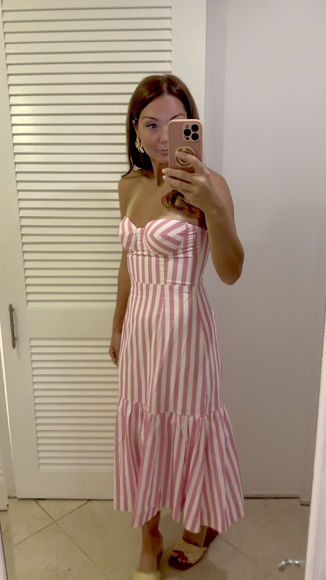 Bustier stripe dress #ltkvaca