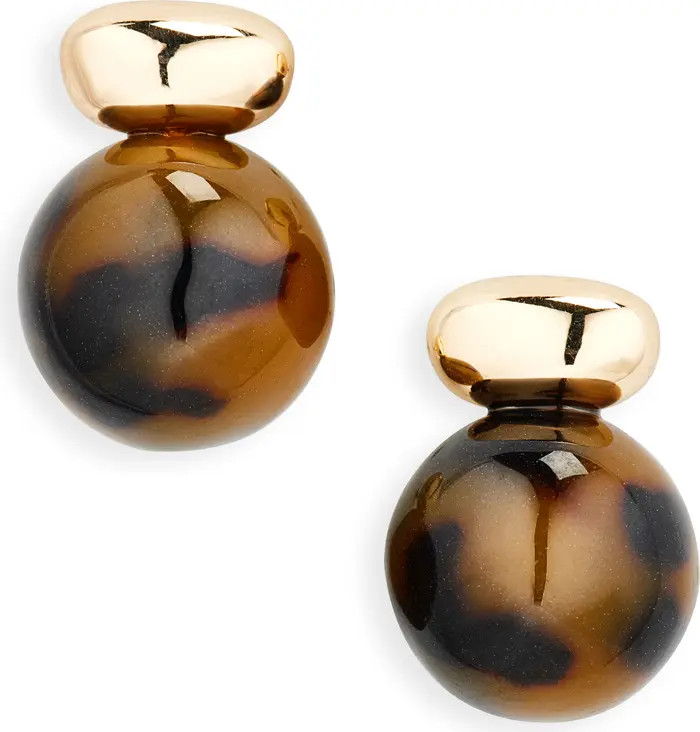 Shashi Alice Tortoiseshell Stud Earrings | Nordstrom | Nordstrom