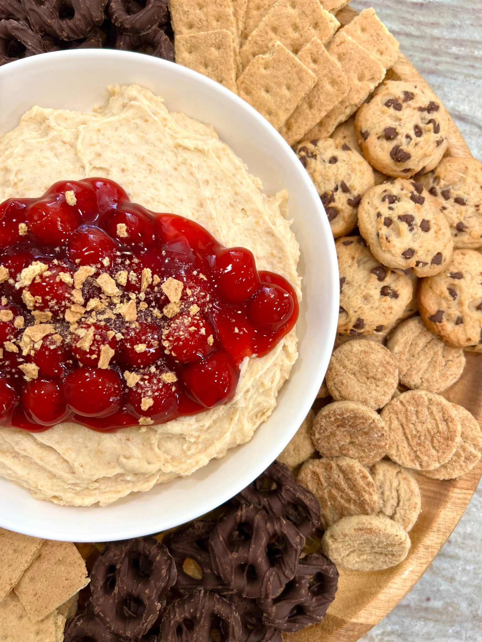No-Bake Cherry Cheesecake Dip 🍒 Set out as a spring dessert everyone can dig into!

#LTKfoodie