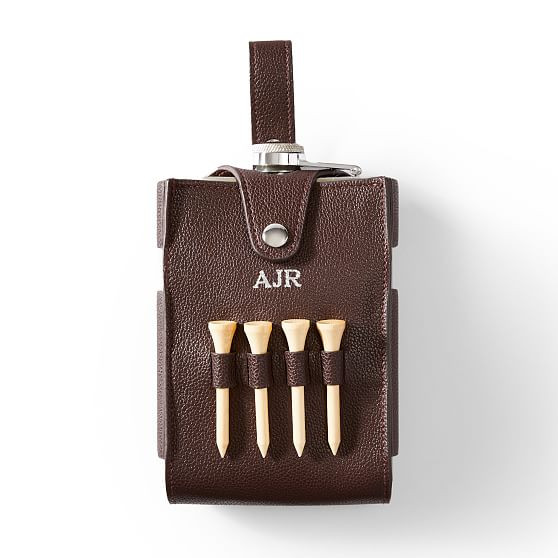 Silver Flask and Golf Tee Set | Mark and Graham