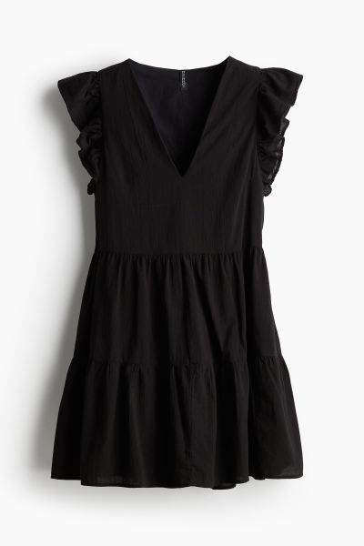 Flutter-sleeved throw-on dress | H&M (UK, MY, IN, SG, PH, TW, HK)