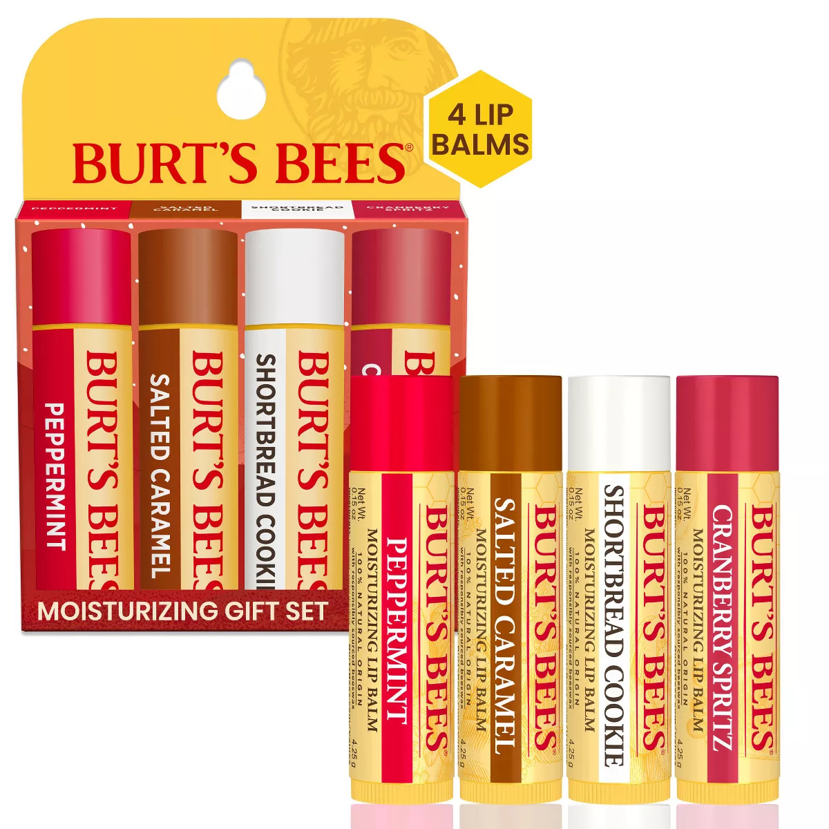 Burt's Bees Lip Balm Festive Fix Gift Set- 4ct | Target