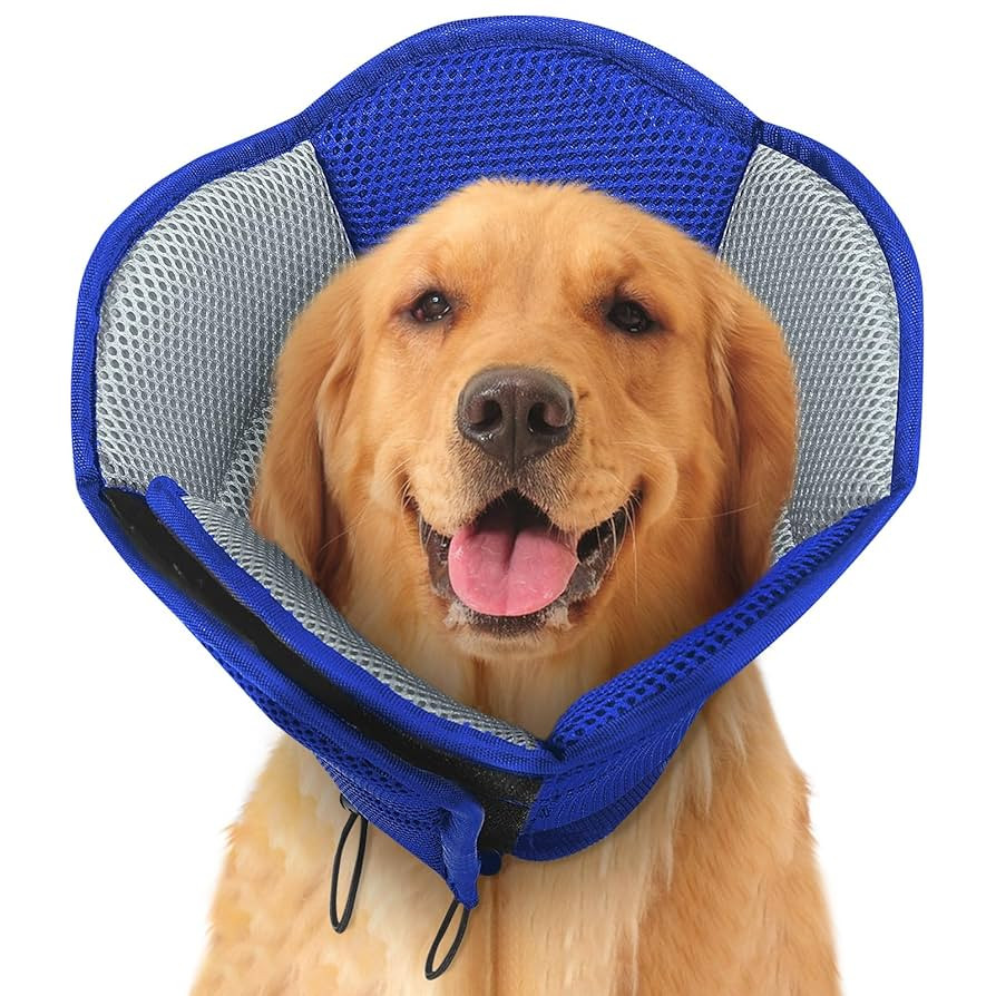 SUNFURA Dog Cones for Large Dogs, Soft Pet Cone Stop Licking After Surgery, Adjustable Pet E-Coll... | Amazon (US)