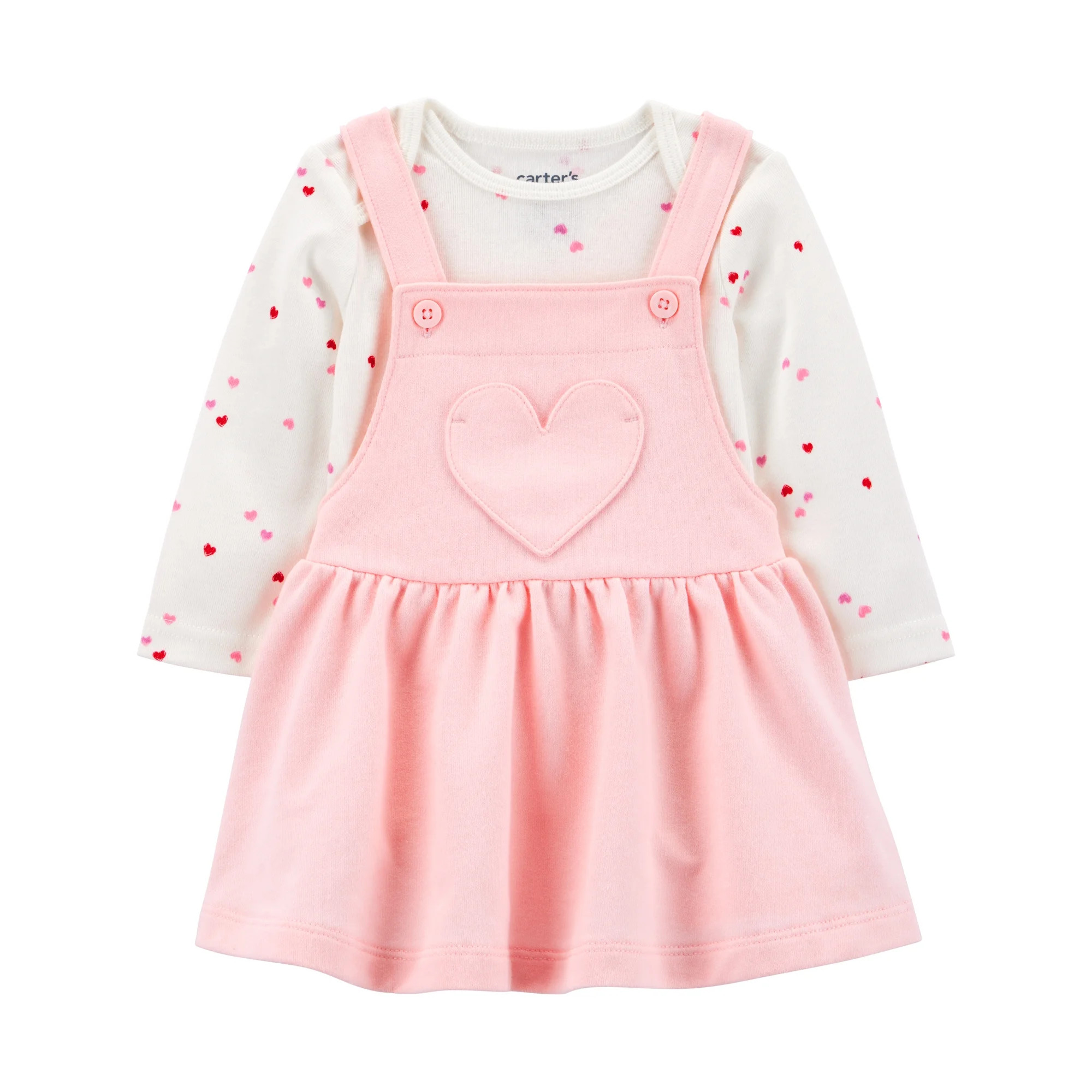 Carter's Child of Mine Baby Girl Valentine's Dress Set, 2-Piece, Sizes Newborn-24 Months | Walmart (US)