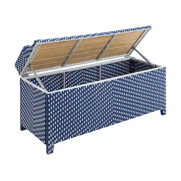 Furniture of America Courtnie Outdoor Poolside Storage Bench - Overstock - 35502275 | Bed Bath & Beyond