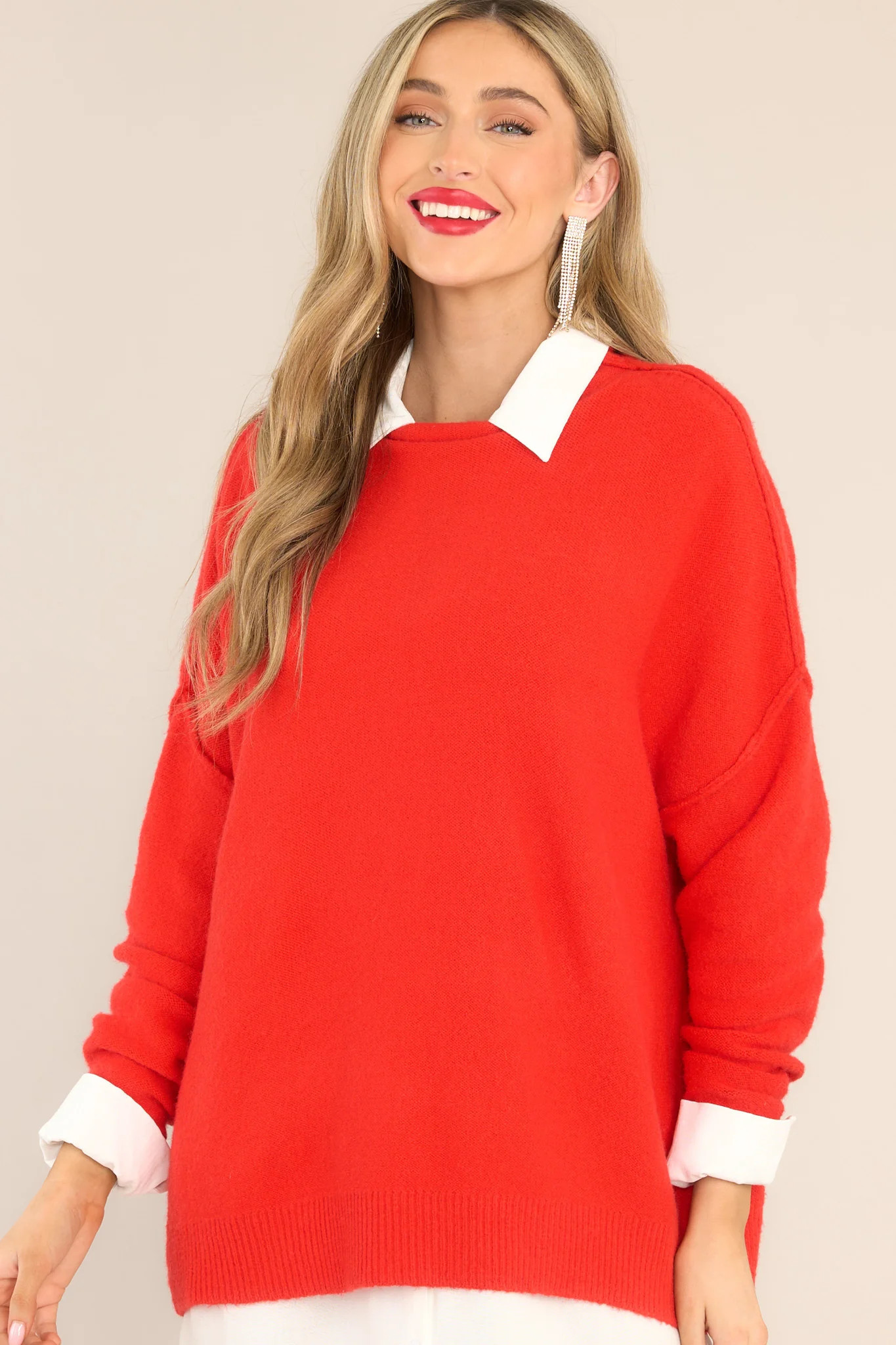 Full Heart Red Sweater | Red Dress 