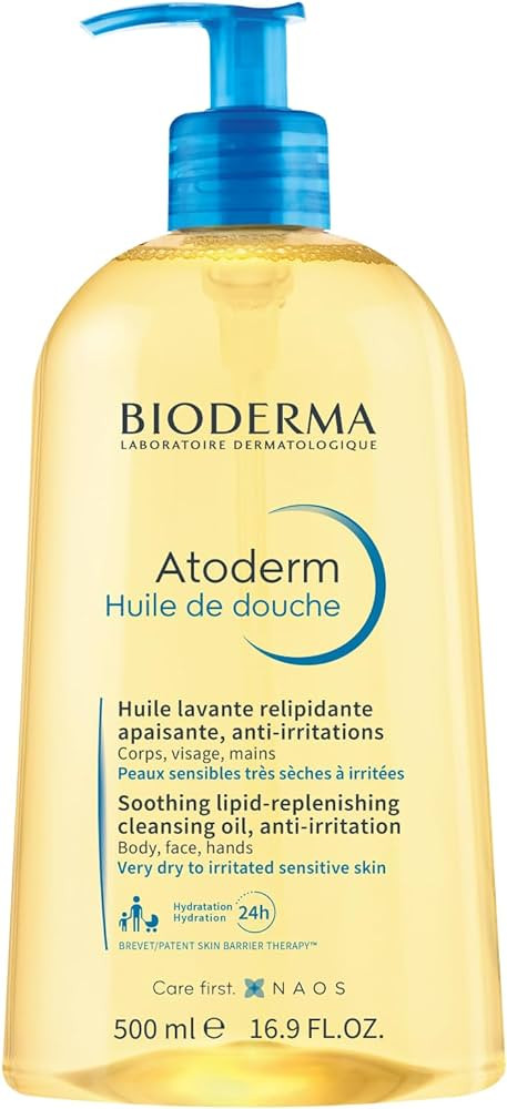 Bioderma Atoderm Shower Oil, Cleansing Oil For Face & Body, Nourishing Cleansing Oil For Dry to A... | Amazon (US)
