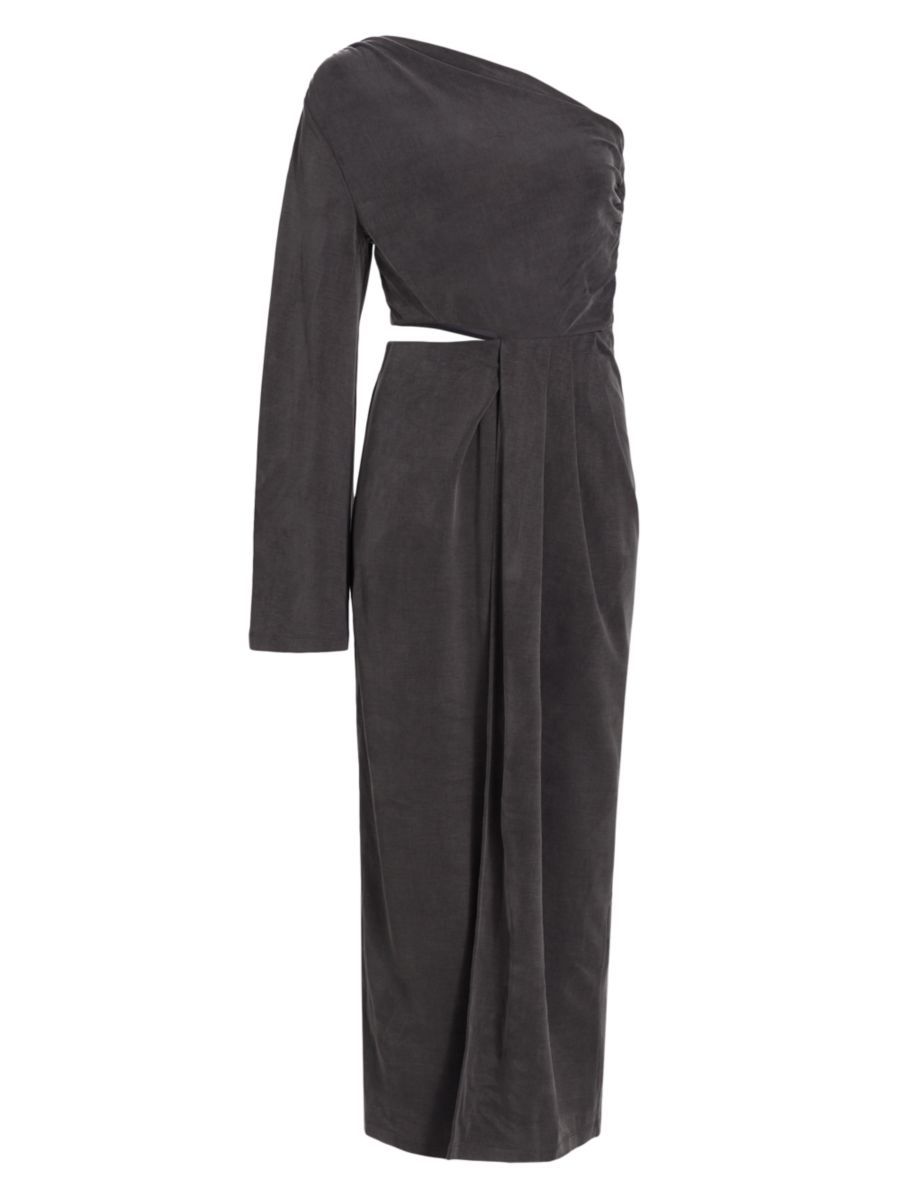 One-Shoulder Cut-Out Maxi Dress | Saks Fifth Avenue