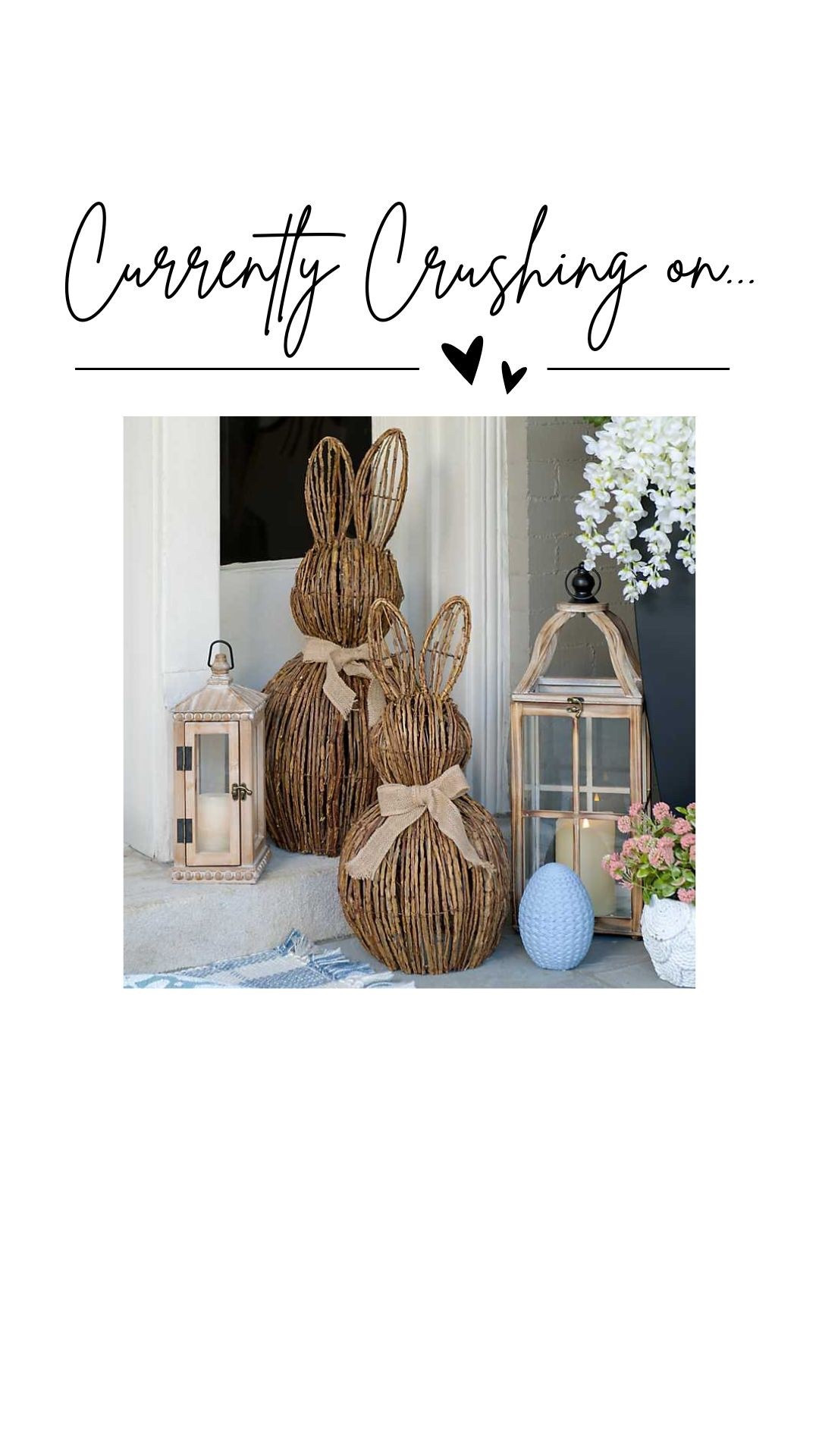 How cute are these woven bunnies?!?🐰 🥰

#LTKSeasonal #LTKHome