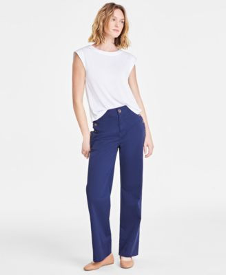 On 34th Women's Solid High-Rise Wide-Leg Sailor Pants, Exclusively at Macy's - Macy's | Macy's