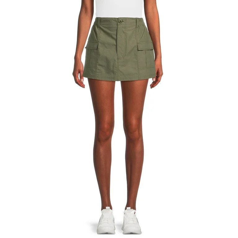 Liv & Lottie Women's Juniors Cargo Mini Skirt with Pockets | Walmart (US)