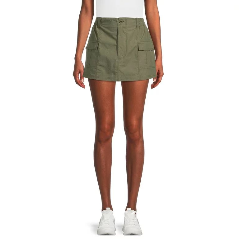 Liv & Lottie Women's Juniors Cargo Mini Skirt with Pockets | Walmart (US)