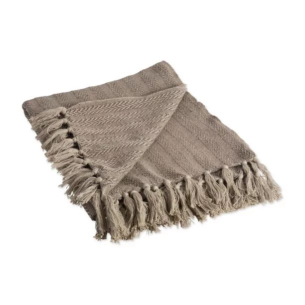 DII Rustic Farmhouse Cotton Textured Blanket Throw with Fringe For Chair, Couch, Picnic, Camping,... | Walmart (US)